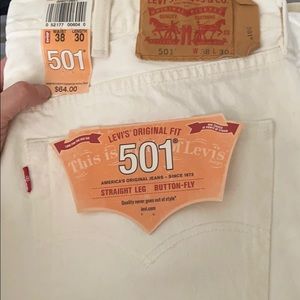 White brand new Levi jeans